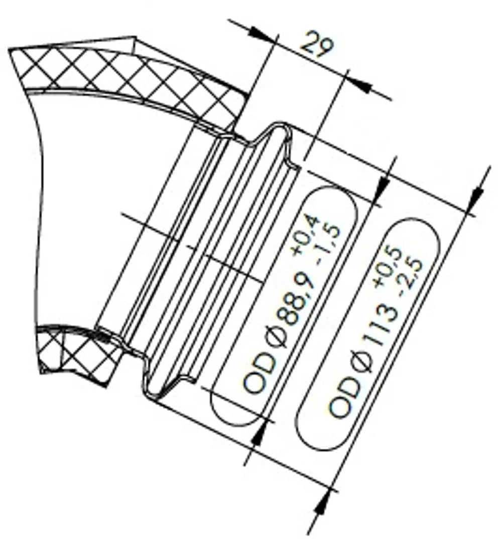 Tubo di scarico coibentato per DAF - 2AE012