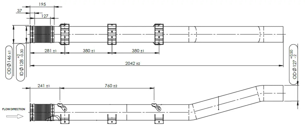 Tubo per DAF - 2AE026