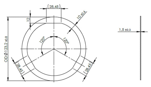 Guarnizione di scarico per DAF - 2AL003