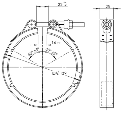 Fascetta a V per DAF - 2AL037