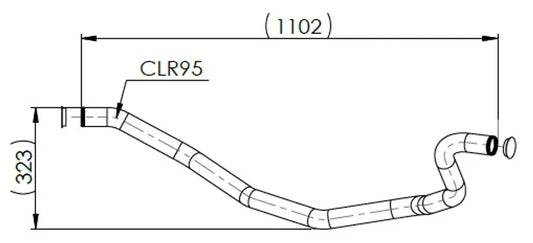 Tubo liquido di raffreddamento per DAF - 2AN010