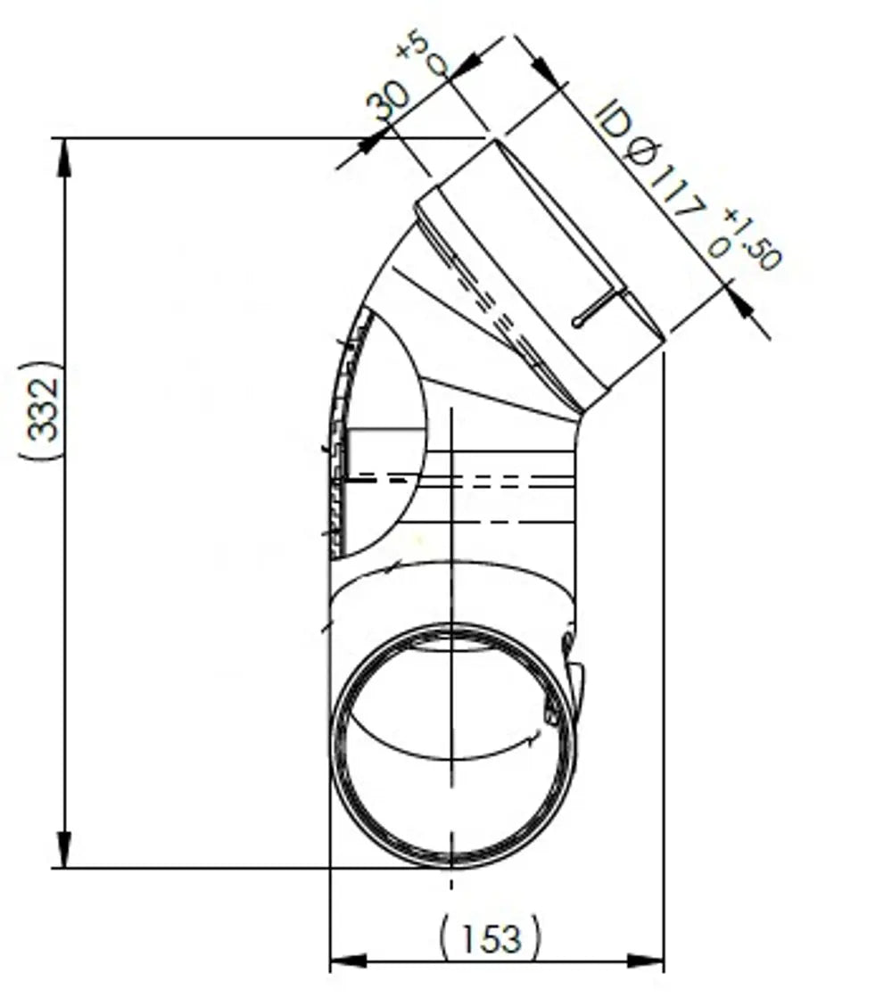 Tubo di scarico coibentato per Iveco - 2KA027