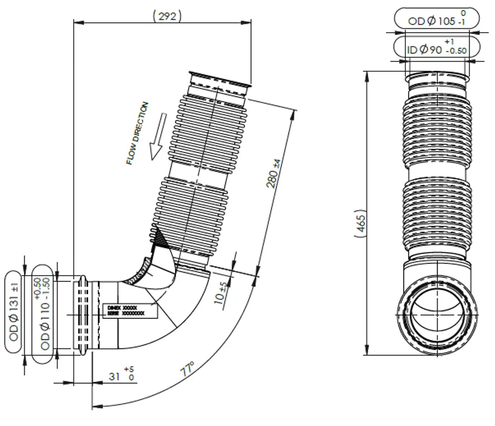 Tubo con flessibile per Iveco - 2KA061