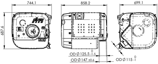 Silenziatore per Iveco (without DPF) - 2KC001