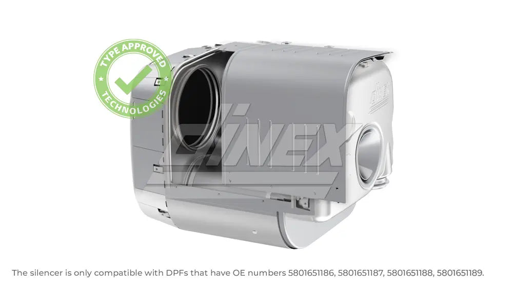 Corpo silenziatore per Iveco (senza DPF) (Trakker/Stralis) - 2KC044