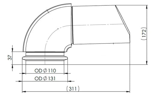 Tubo di scarico per Iveco - 2KG013