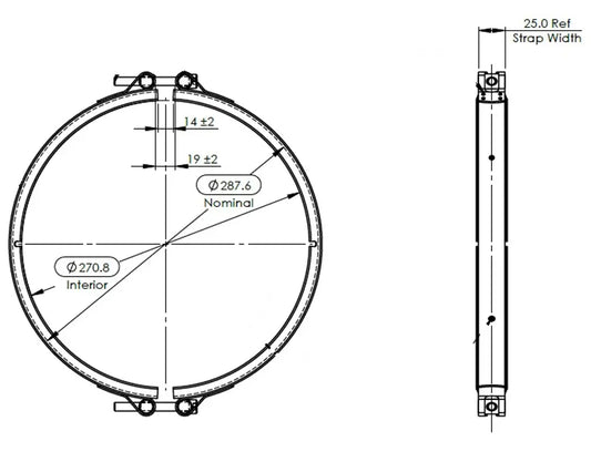 Veefit Fascetta per Iveco - 2KL030