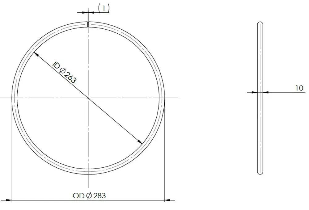 Metallic Ring per DPF per Iveco OD=283 - 2KL031