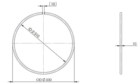 Metallic Ring per DPF per Iveco OD=330 - 2KL032