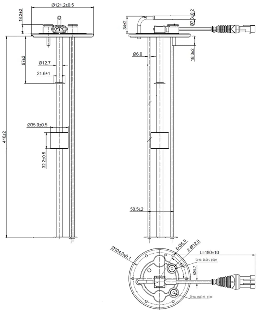 Sensore di livello AdBlue® per Iveco - 2KL069
