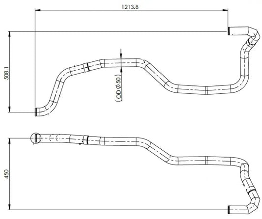 Tubo liquido di raffreddamento per Iveco - 2KN001