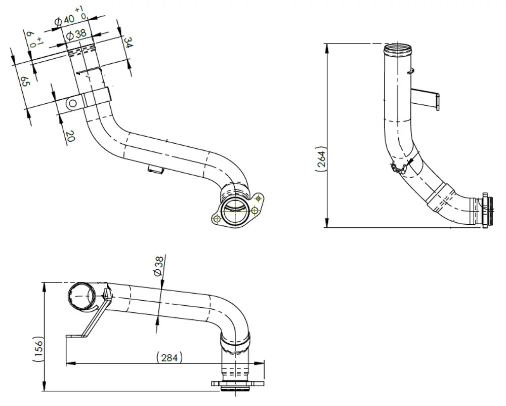 Tubo liquido di raffreddamento per Iveco - 2KN004