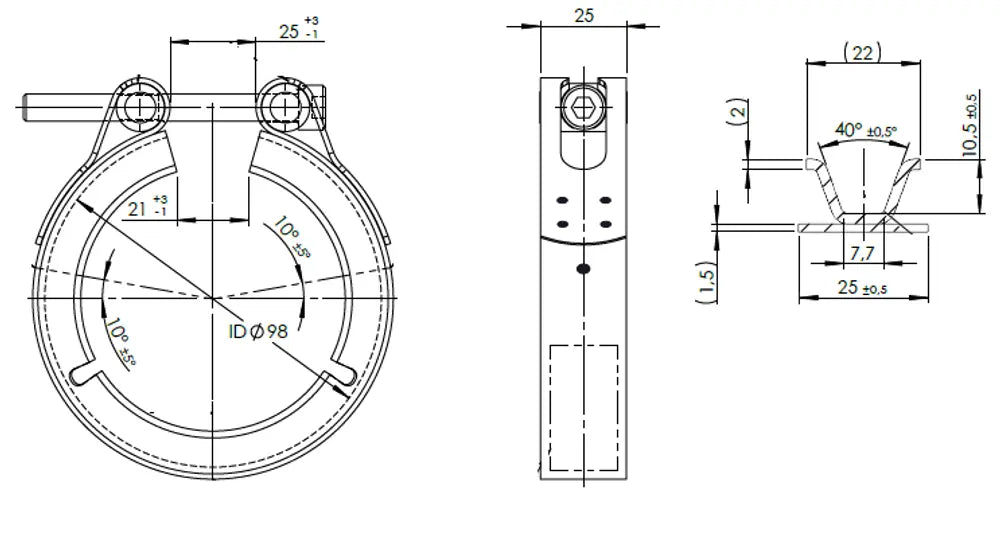 Fascetta a V per DAF - 2AL033