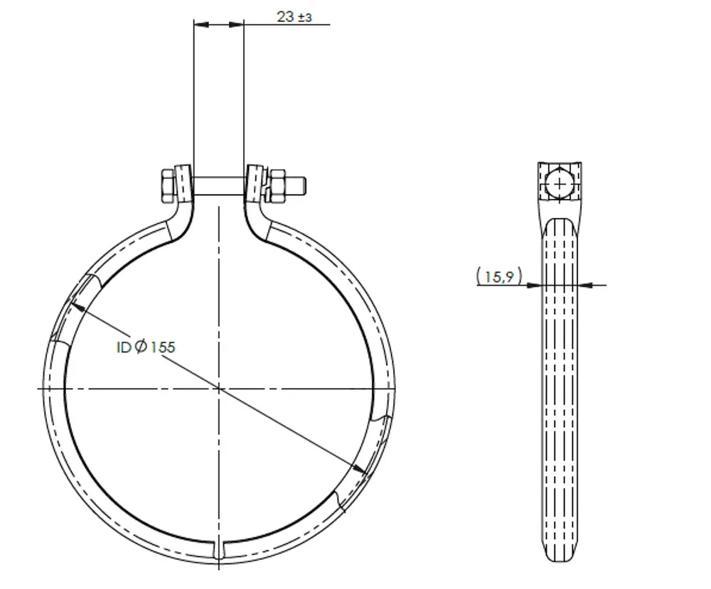 Fascetta a V per DAF - 2AL054