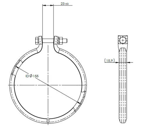 Fascetta a V per DAF - 2AL054