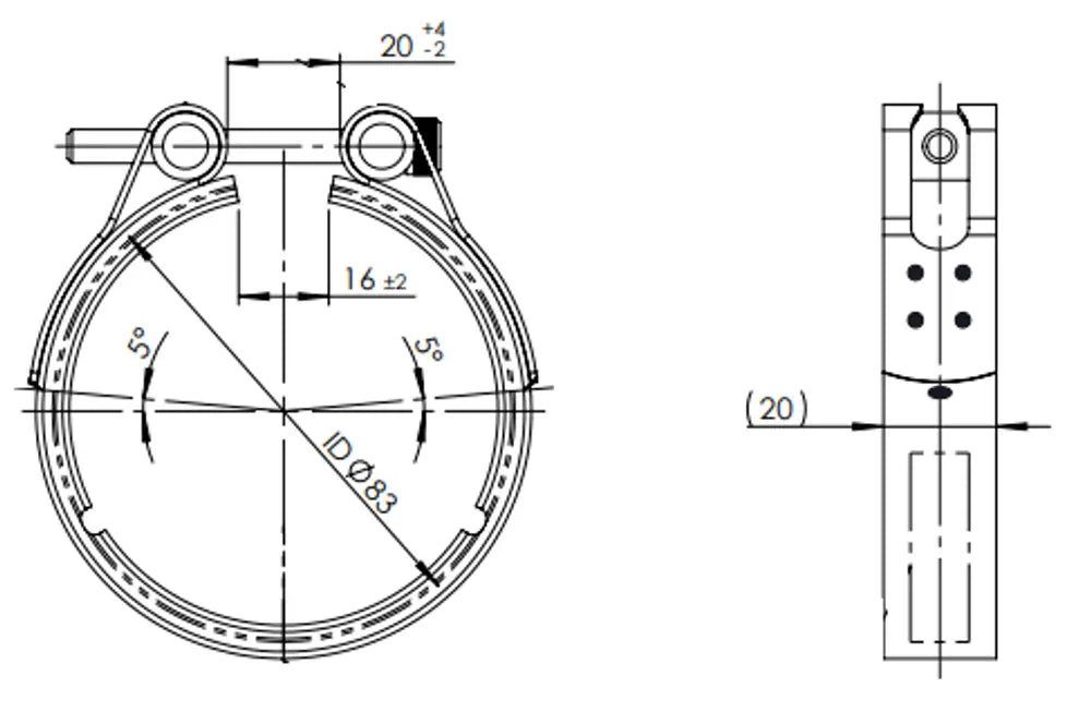 Fascetta di scarico per DAF - 2AL064