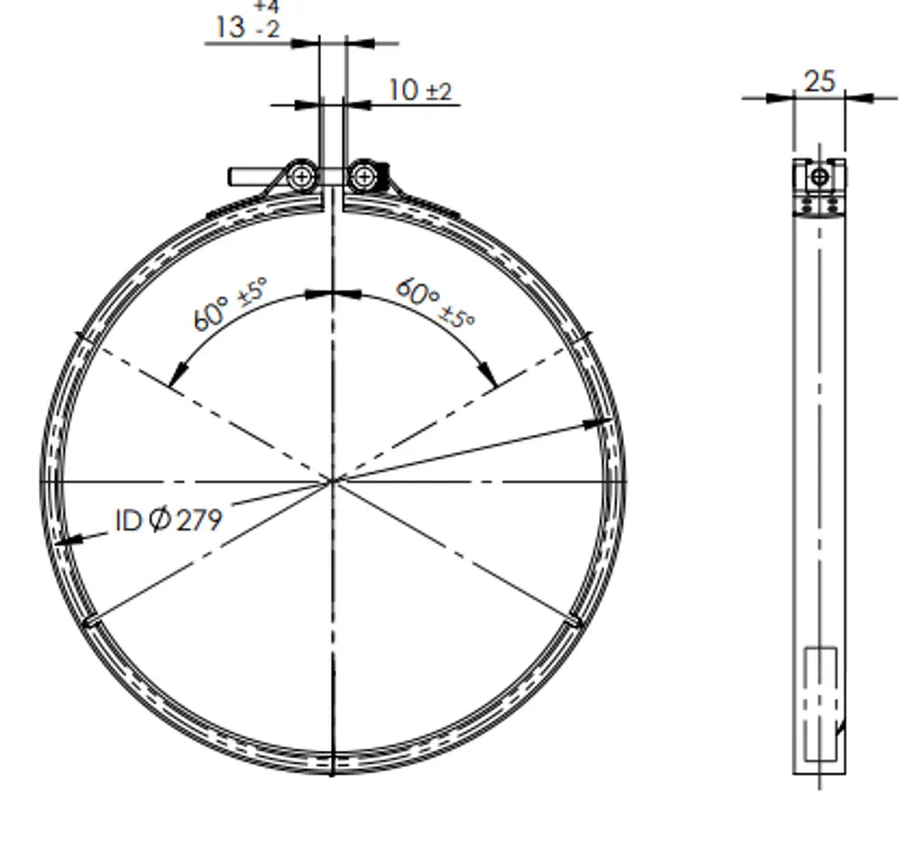 Fascetta di scarico per DAF - 2AL068