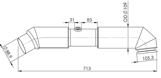 Tubo di scarico coibentato per Iveco - 2KA018