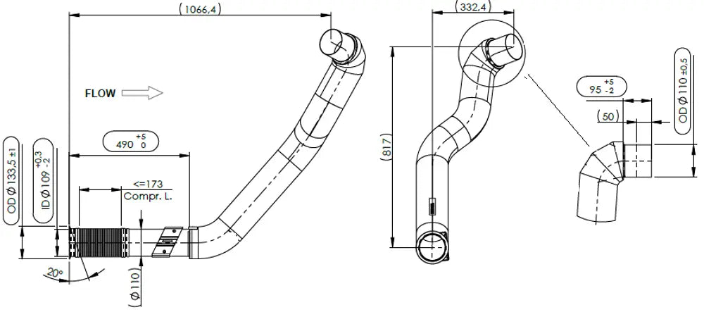 Tubo con flessibile per Iveco - 2KA066