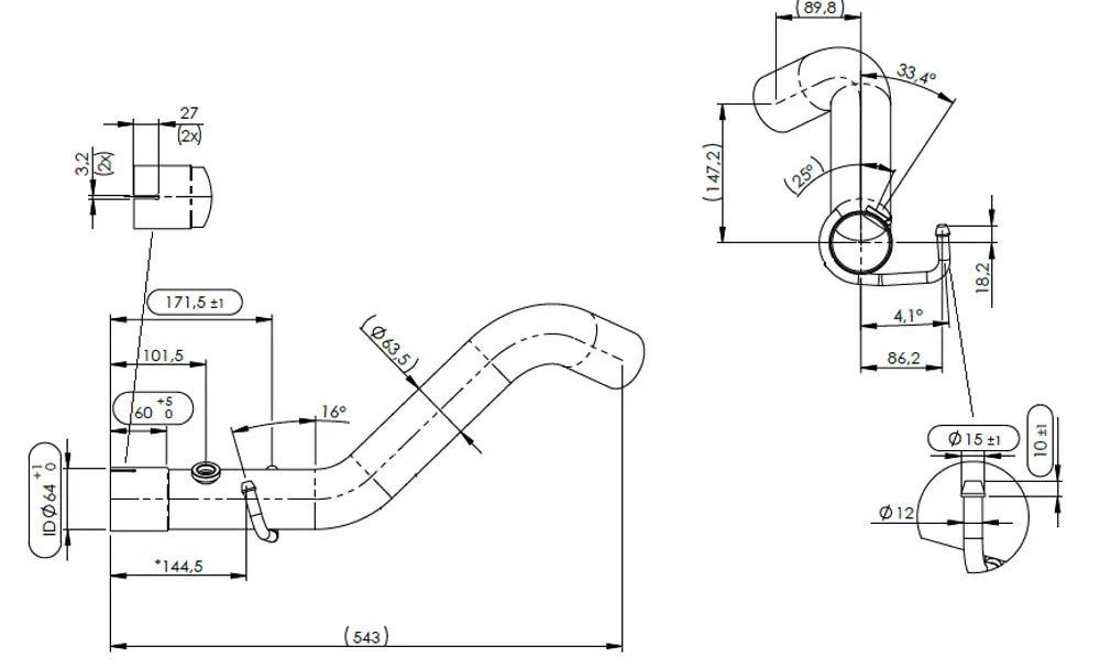 Tubo per Iveco - 2KG023