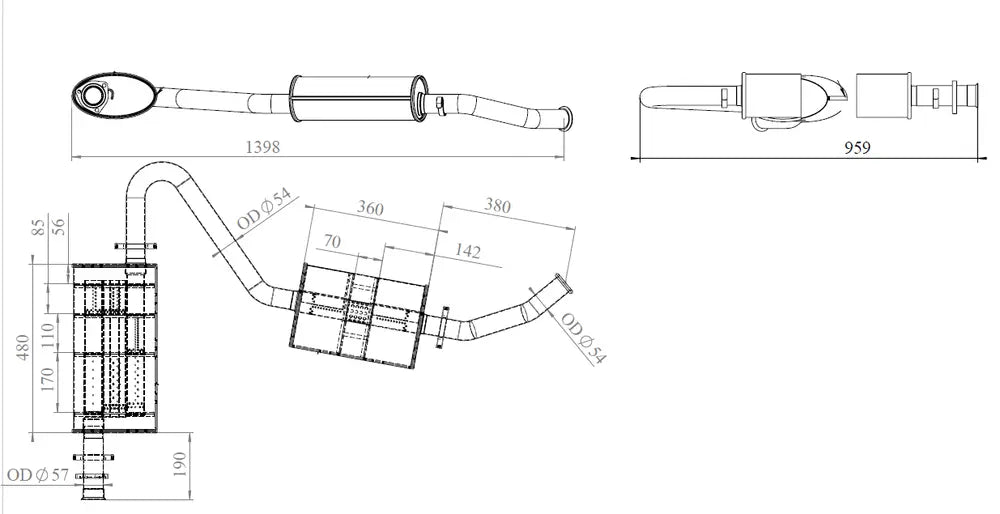 Silenziatore per Fiat - 33365