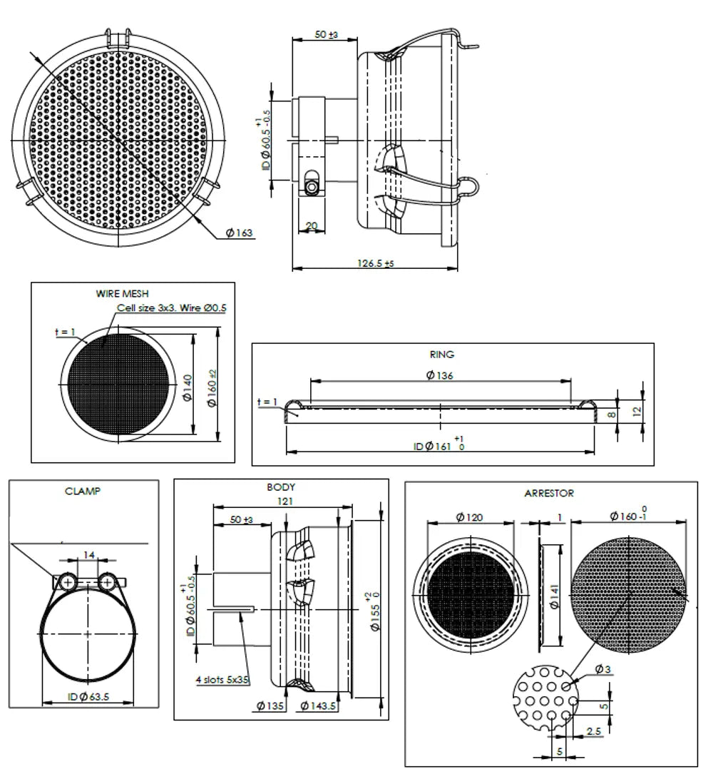 Parascintille, Tubo, Ø=60.5 - 40808