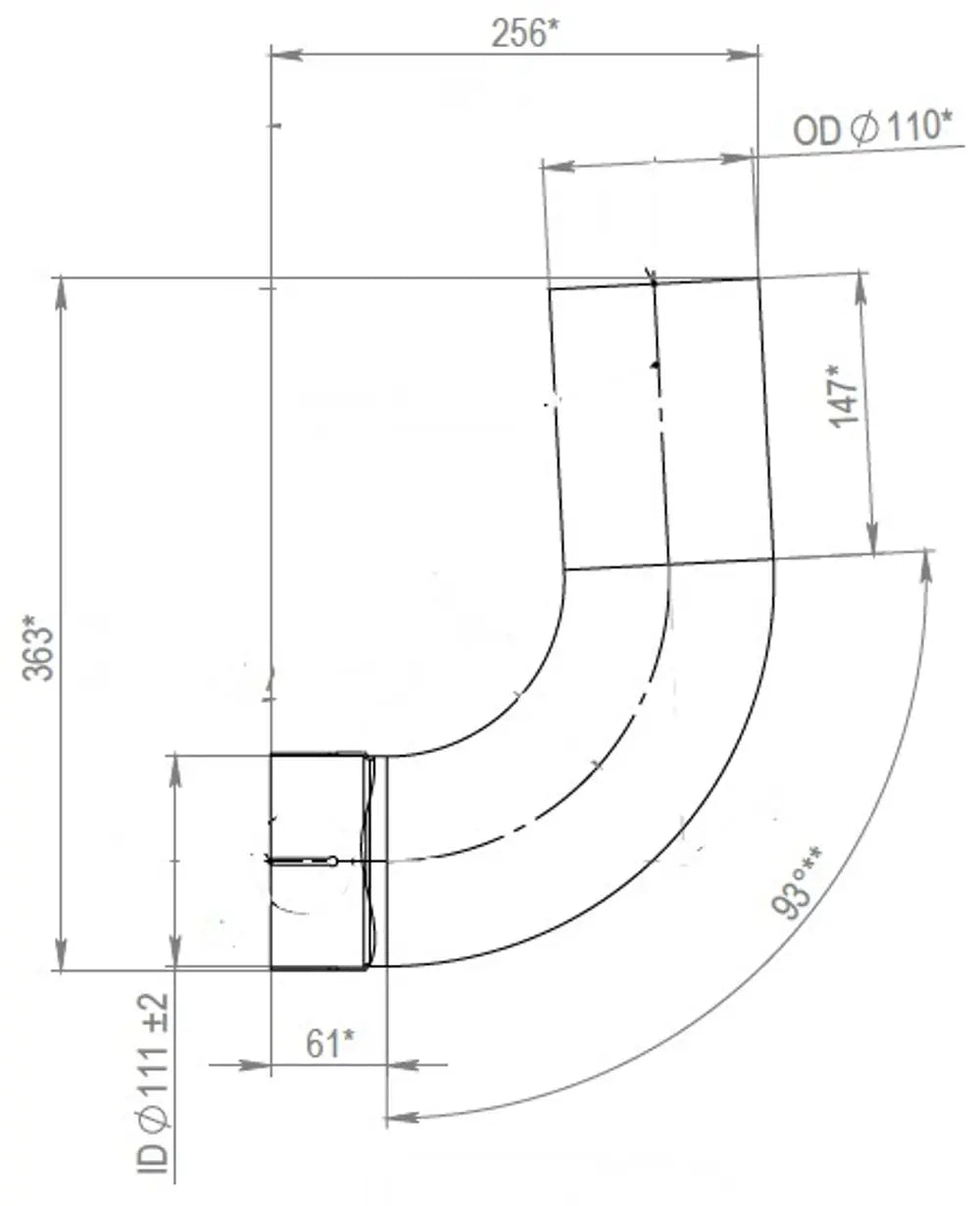 Tubo di scarico per MAN - 47193