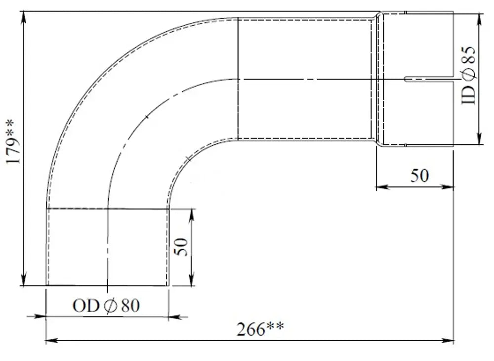 Tubo di scarico per MAN - 47257