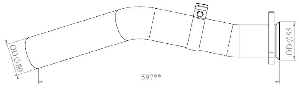 Tubo di scarico per MAN - 47260