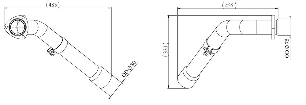Tubo di scarico per MAN - 47261