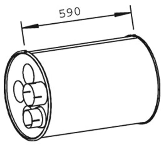 Silenziatore per MAN - 47309