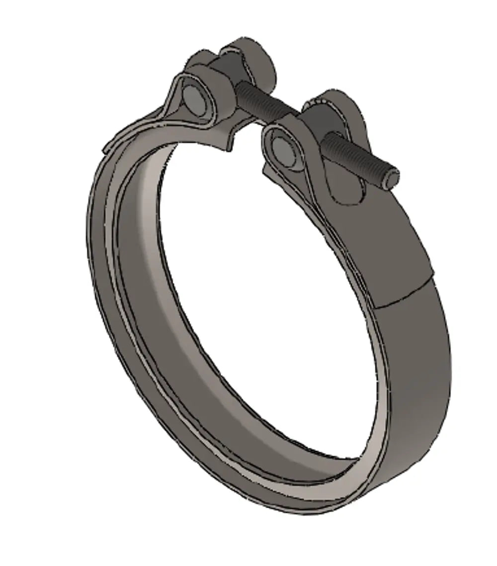Fascetta a V Heavy Duty per MAN, Ø=76.1 / L=20, INOX - 47820