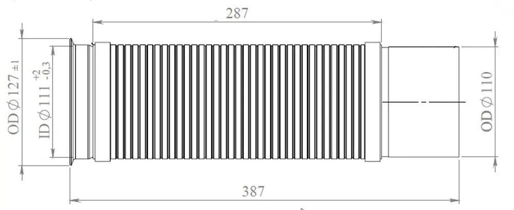 Flessibile di scarico, D3S per MAN - 48228