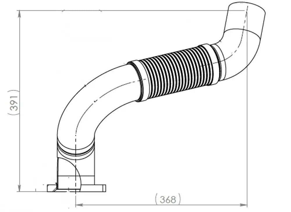 Tubo di scarico con flessibile, D2S+ per MAN - 48293