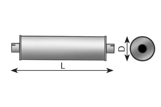 Silenziatore per MAN, ALU - 49311
