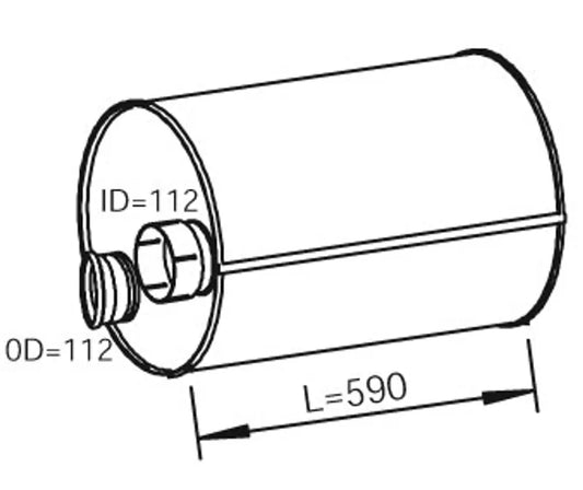 Silenziatore per MAN - 49393