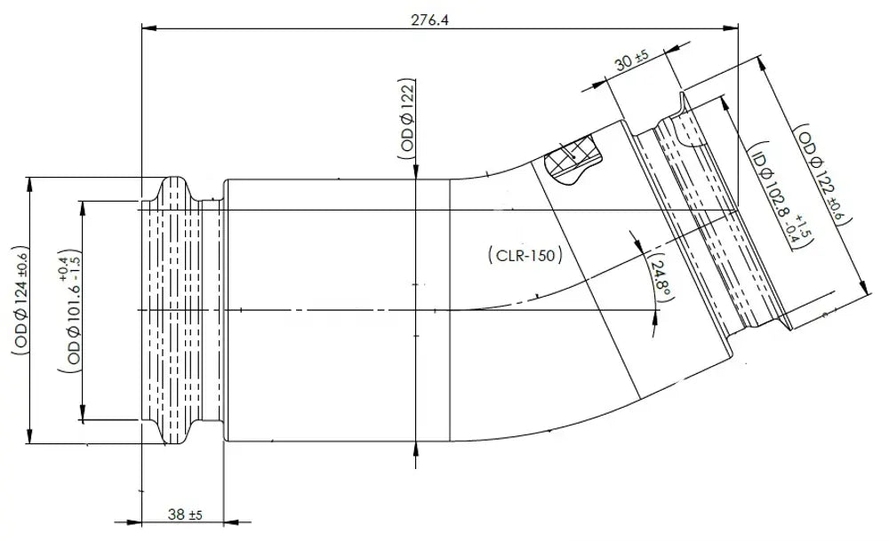 Tubo di scarico coibentato per MAN - 4IA022