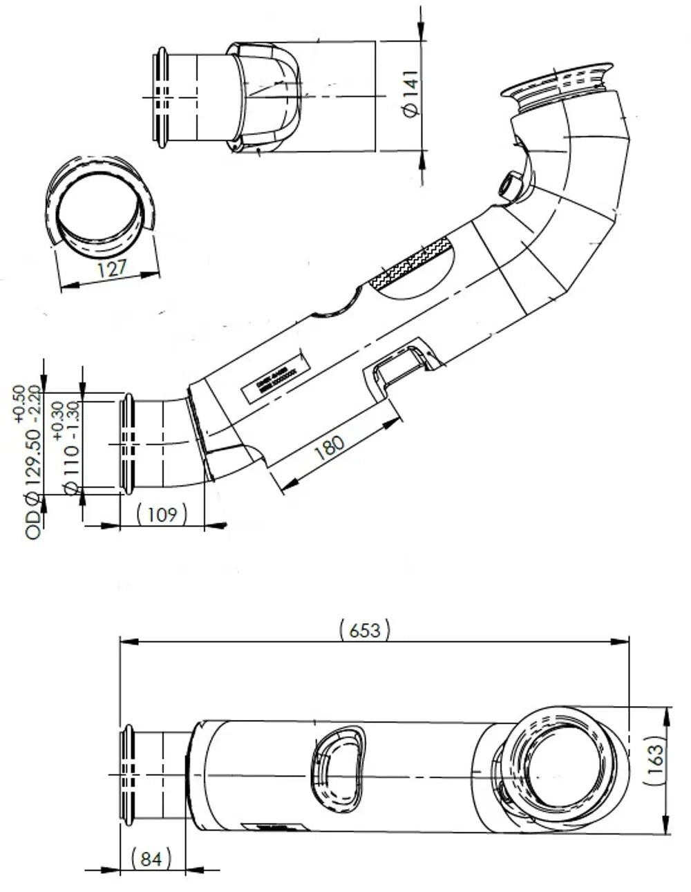 Tubo di scarico coibentato per MAN - 4IA028