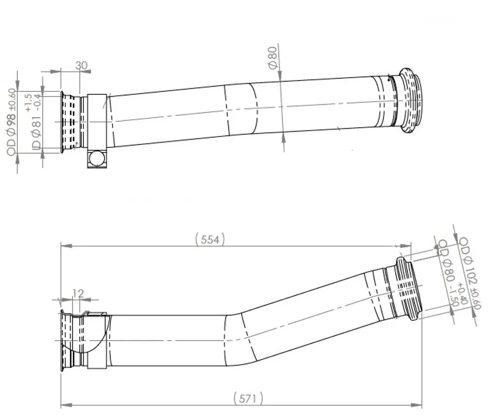 Tubo di scarico per MAN - 4IA030