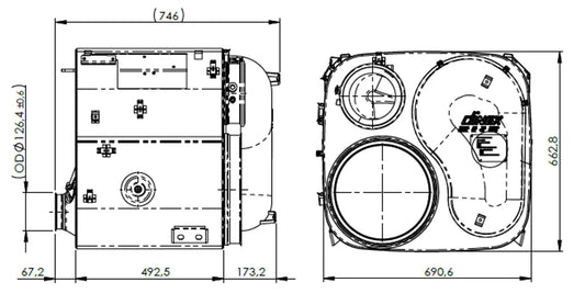 Corpo silenziatore per MAN (senza DPF) (TGX/TGS) - 4IC025