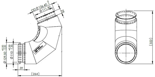 Tubo di scarico coibentato per MAN - 4IE013