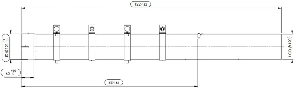 Tubo di scarico per MAN - 4IG005