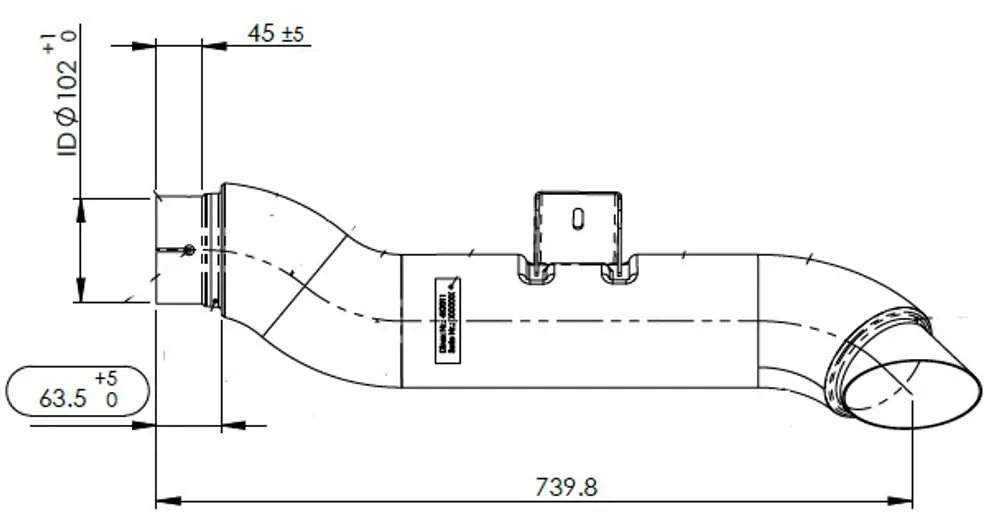 Tubo di scarico coibentato per MAN - 4IG011