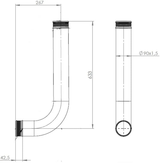 Air Tubo di raffreddamento per MAN - 4IN000