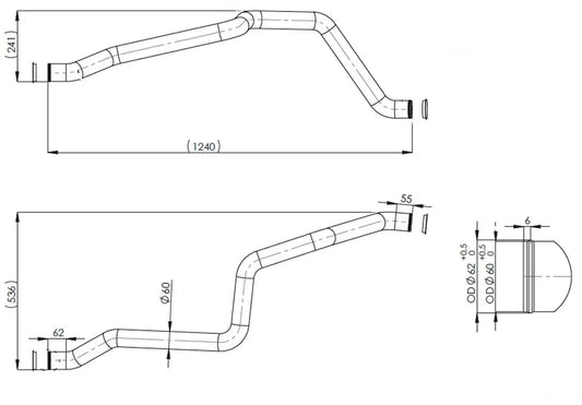 Tubo liquido di raffreddamento per MAN - 4IN003