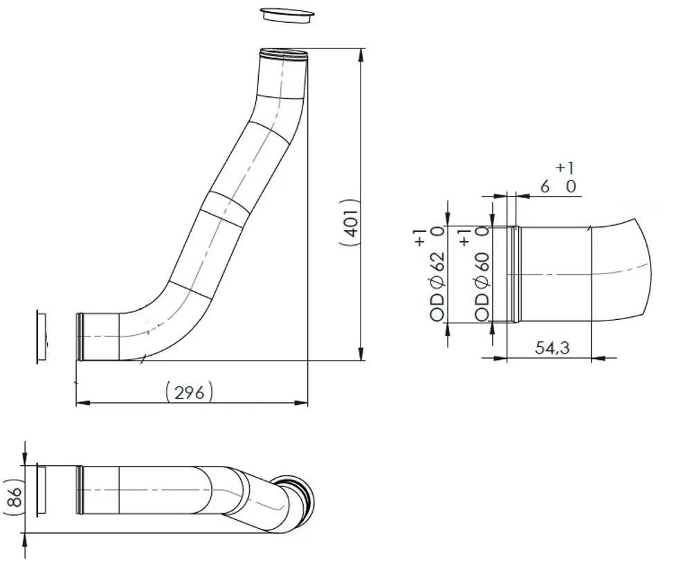 Tubo liquido di raffreddamento per MAN - 4IN006