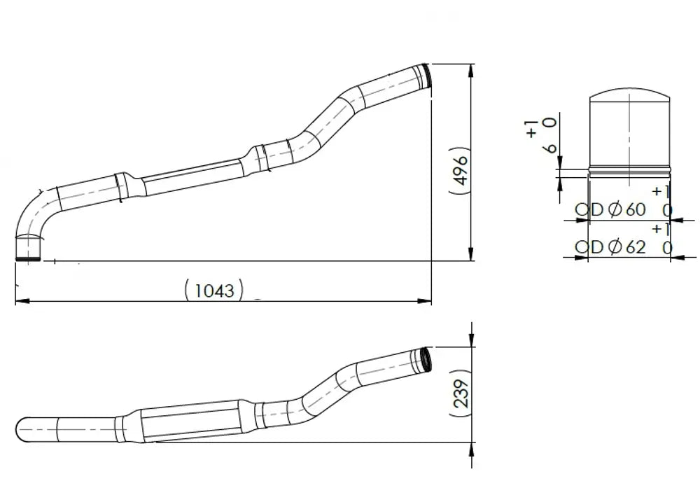 Tubo liquido di raffreddamento per MAN - 4IN011