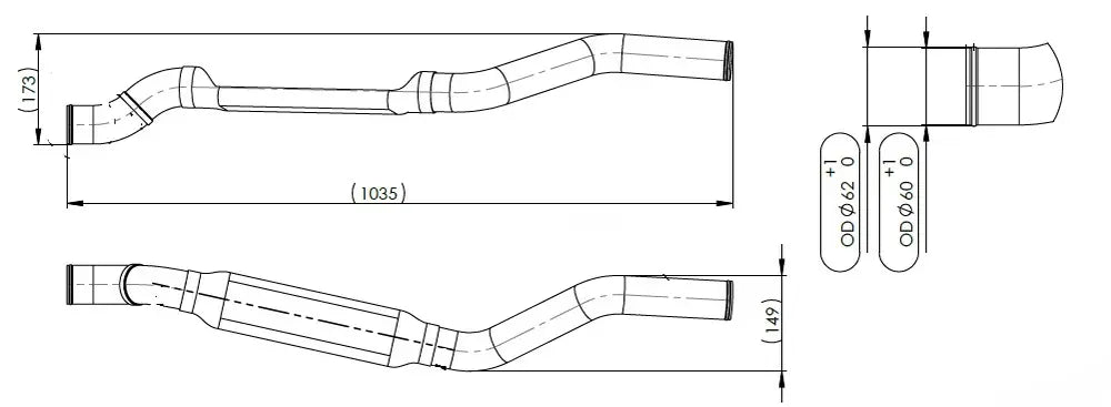Tubo liquido di raffreddamento per MAN - 4IN012