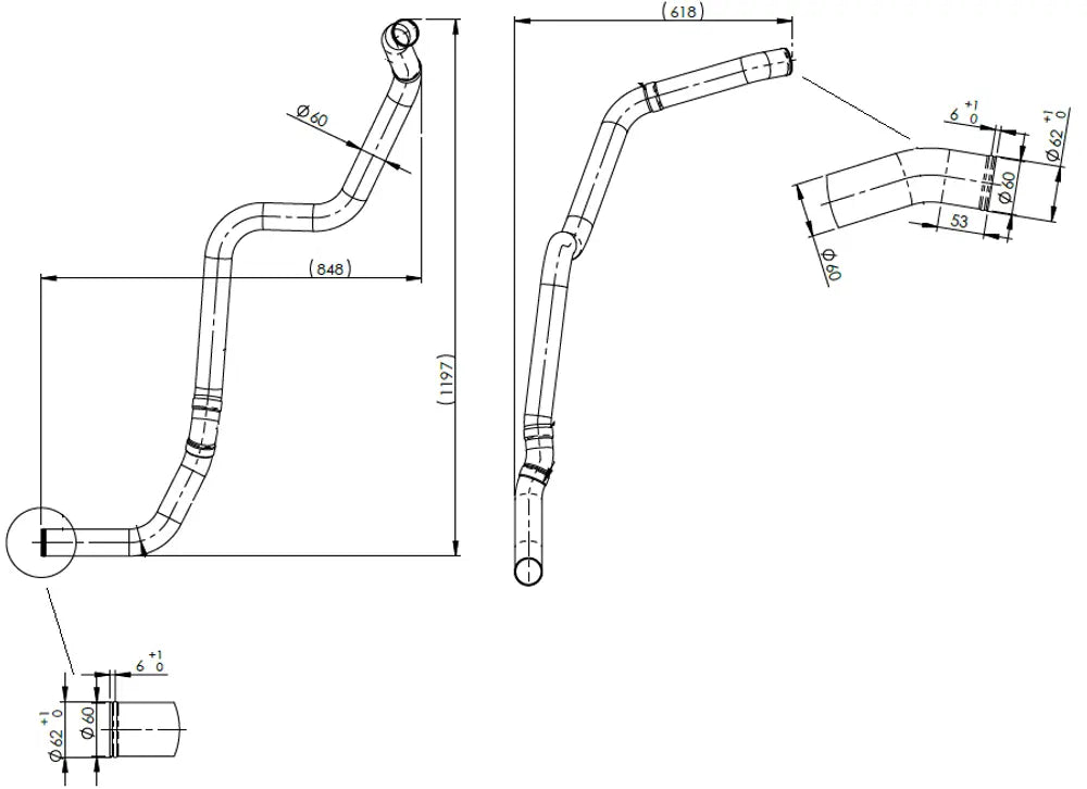 Tubo liquido di raffreddamento per MAN - 4IN016