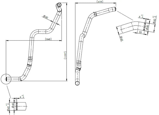 Tubo liquido di raffreddamento per MAN - 4IN016